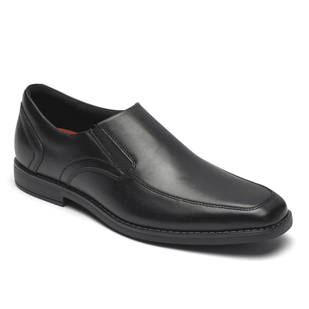 Rockport Mens Slip-On Black - Slayter Bike Shoe - UK 347-CUGLNK